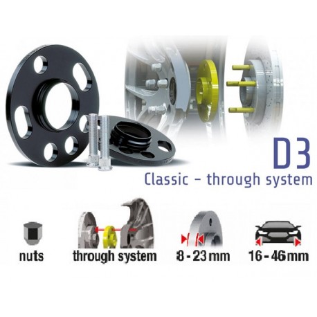 POWERTECH Distanzscheiben D3 20mm Mitsubishi Lancer EVO 10
