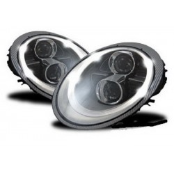 LED LightTube Halogen Scheinwerfer Chrom Porsche 911 997 04-08