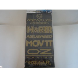 Aufklebersets Sticker Sponsoren