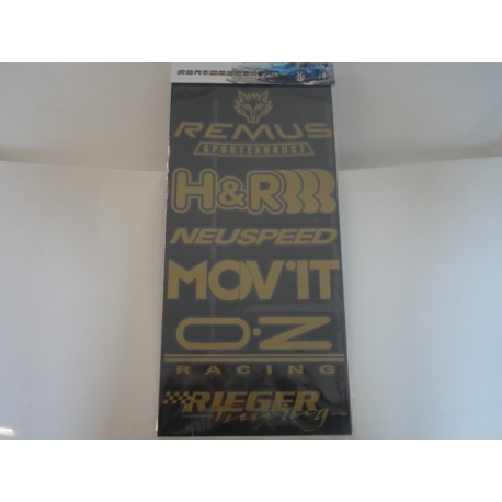 Aufklebersets Sticker Sponsoren