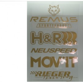 Aufklebersets Sticker Sponsoren