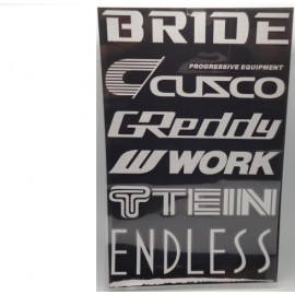 Aufklebersets Sticker Sponsoren