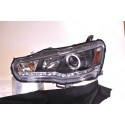 Mitsubishi EVO 10 Devil Eyes Schweinwerfer schwarz