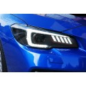 LED Scheinwerfer V2 Schwarz Sequentiell Subaru WRX STI 14-