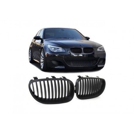 BMW 5er 03-10 Sportgrill Nieren Set M5 Look Schwarz matt