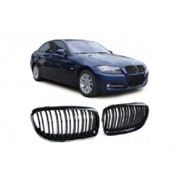 BMW 3er Limo 2008-2013 Sportgrill Nieren Set M3 Look Schwarz glanz
