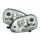 Angel Eyes + LED Scheinwerfer Chrom VW Golf 5