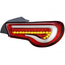 Heckleuchten LED Sequentiell Toyota GT86 rot-weiss