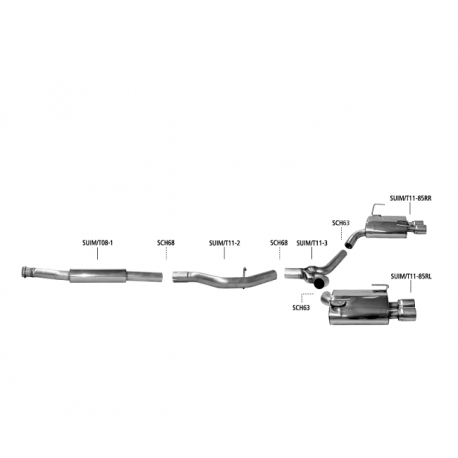 Bastuck Auspuffanlage Subaru WRX STI GV/VA